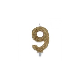 NUM. 9 DI CERA SWEETY ORO GLITTER