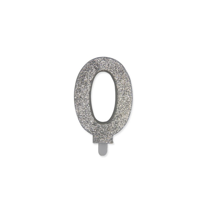 NUM. 0 DI CERA SWEETY ARGENTO GLITTER