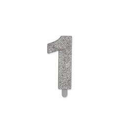 NUM. 1 DI CERA SWEETY ARGENTO GLITTER