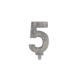 NUM. 5 DI CERA SWEETY ARGENTO GLITTER