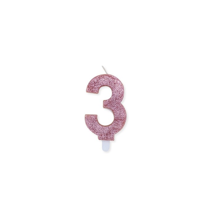 NUM. 3 DI CERA SWEETY ROSE GOLD GLITTER