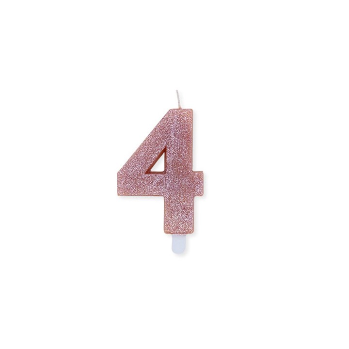 NUM. 4 DI CERA SWEETY ROSE GOLD GLITTER