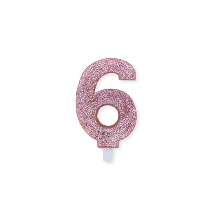NUM. 6 DI CERA SWEETY ROSE GOLD GLITTER