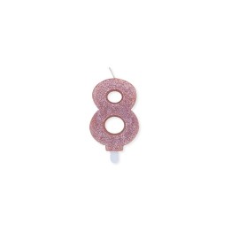 NUM. 8 DI CERA SWEETY ROSE GOLD GLITTER
