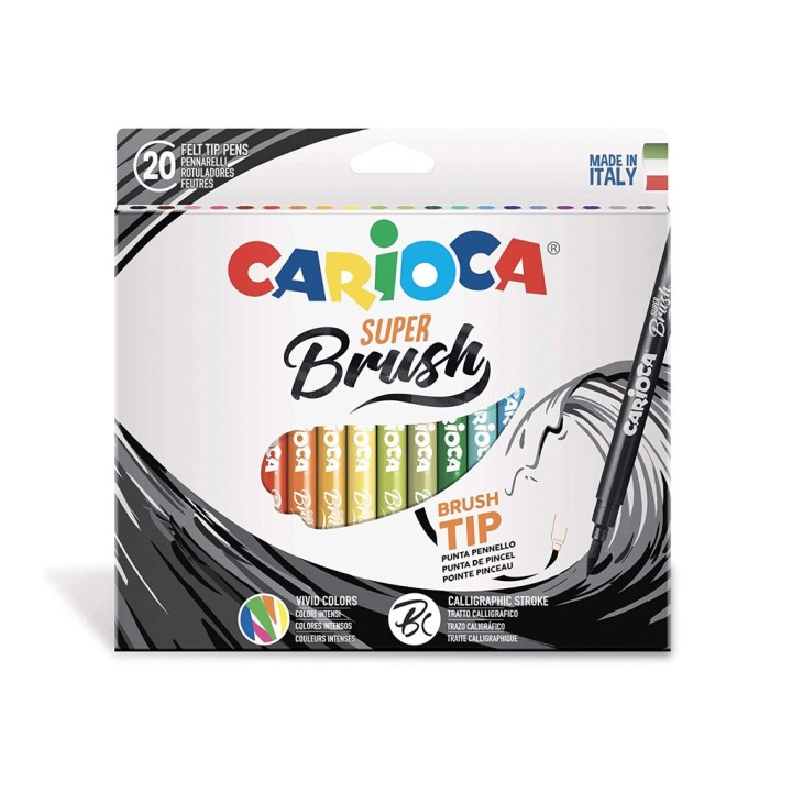 CARIOCA 20 PENNARELLI SUPER BRUSH 42968