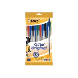 BIC BL. PENNA CRISTAL MEDIUM ASS. 10PZ