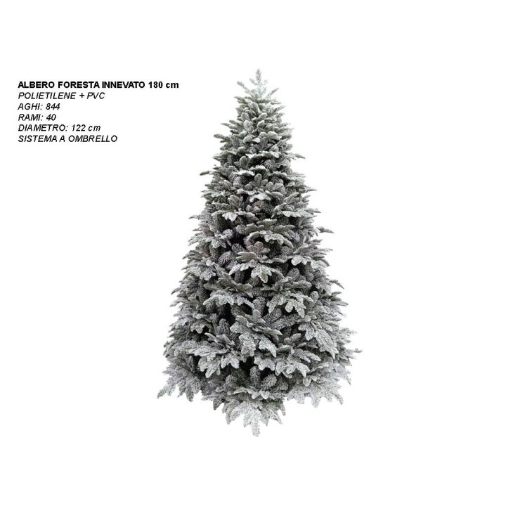 ALBERO FORESTA UMBRA INNEVATO CM 180
