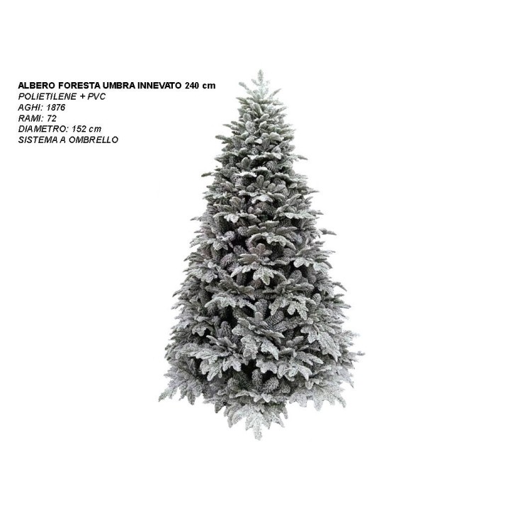 ALBERO FORESTA UMBRA INNEVATO CM 240