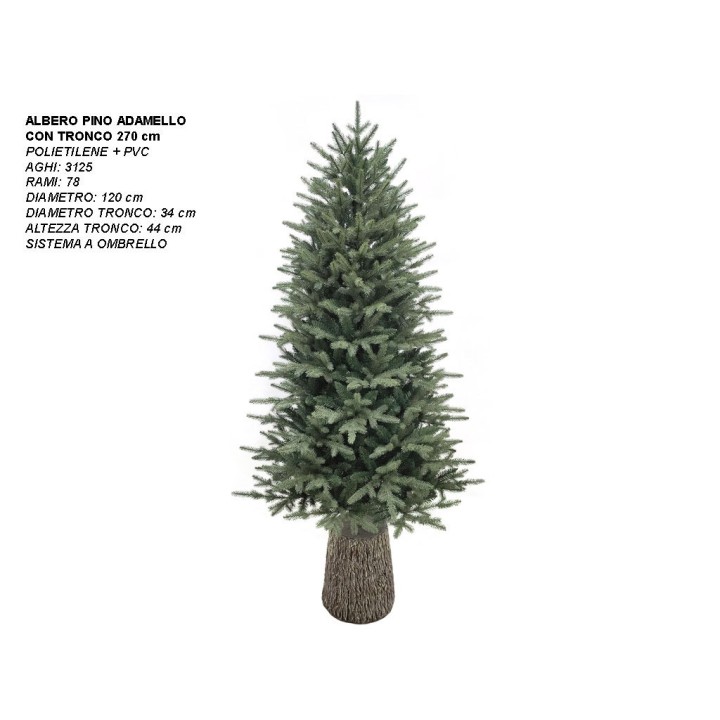 ALBERO PINO ADAMELLO CON TRONCO CM 270