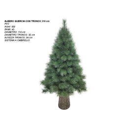 ALBERO QUERCIA CON TRONCO CM 210