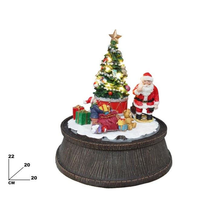 ALBERO DI NATALE CON LUCI E MOVIMENTO