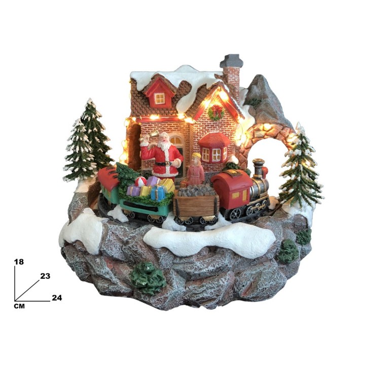 CARILLON CASA DI BABBO NATALE CON TRENO