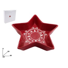 PIATTINO STELLA DECORATIVO NATALIZIO