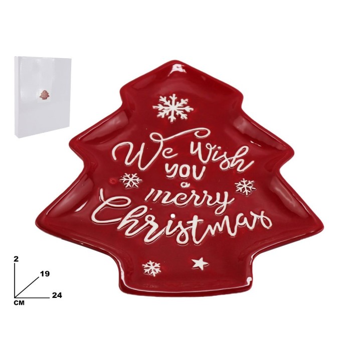 PIATTO ALBERO DECORATIVO NATALIZIO