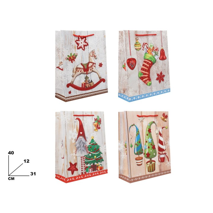 BUSTA NATALE 31*40*12CM