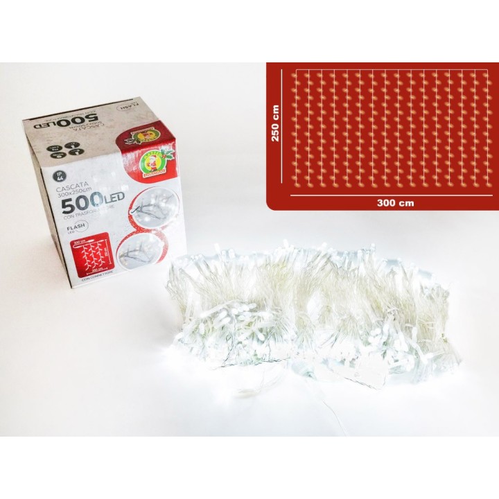 CASCATA 500 FLASH LED L/FREDDA 300x250CM