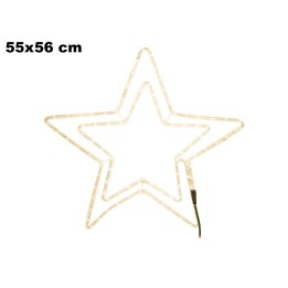 STELLA DOPPIA 72 LED L/CALDA 55x56 CM
