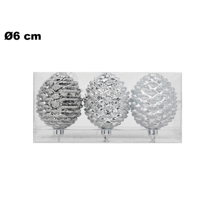 SET 3 PALLINE NATALIZIE PIGNA