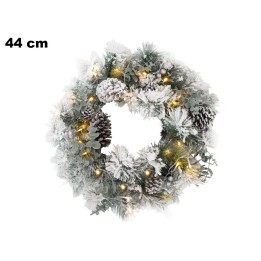 CORONA NATALIZIA 44 CM CON LUCI