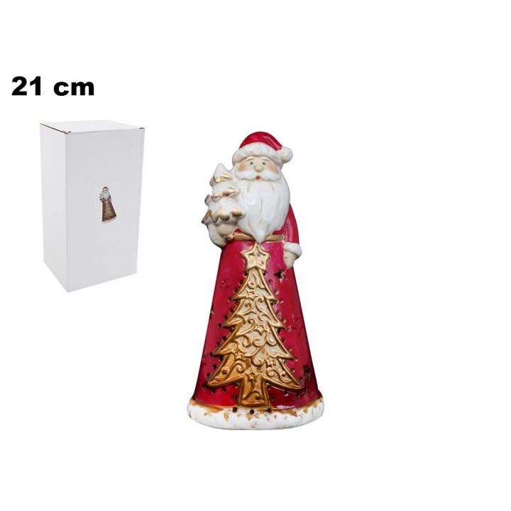 BABBO NATALE CON LED 21,2 CM