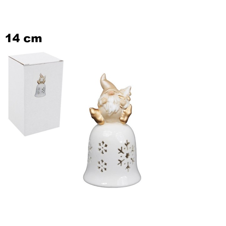 BABBO NATALE CON LED 14 CM