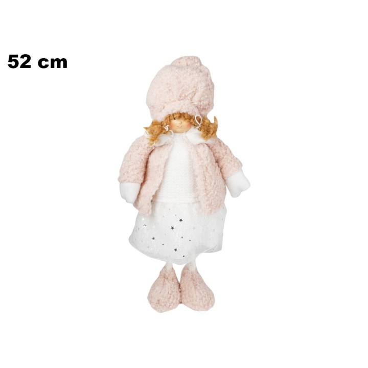 BAMBOLINA CON VESTITO ROSA 52 CM
