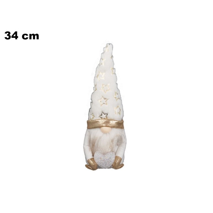 GNOMO CON LUCI 34 CM