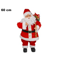 BABBO NATALE CON CANDELA CM 60