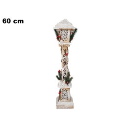 LAMPIONE DECORATIVO BIANCO C/LED CM 60