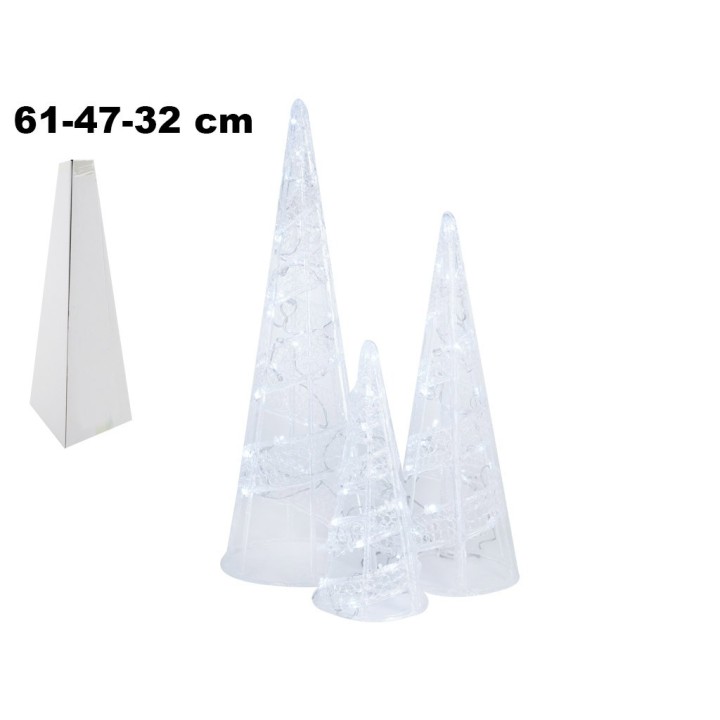 SET 3 CONI LUCE FREDDA