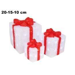 SET 3 PACCHI REGALO LUCE FREDDA