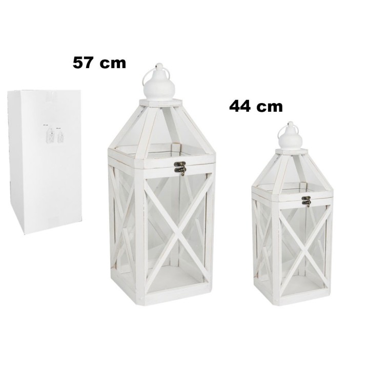 DUE LANTERNE 57,8 CM E 44,5 CM