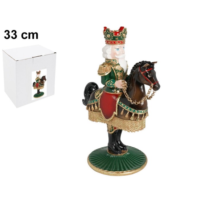 PORTACANDELA SCHIACCIANOCI SU CAVALLO