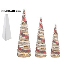 SET CONI CON POIS E NASTRO ROSSO 3 PZ