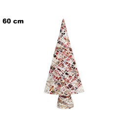 ALBERELLO VIMINI E NASTRO ROSSO CM 60