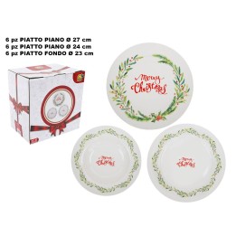 SET PIATTI DECORATIVI NATALIZI pz.18