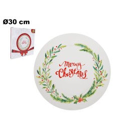 PIATTO DECORATIVO NATALIZIO 30 CM