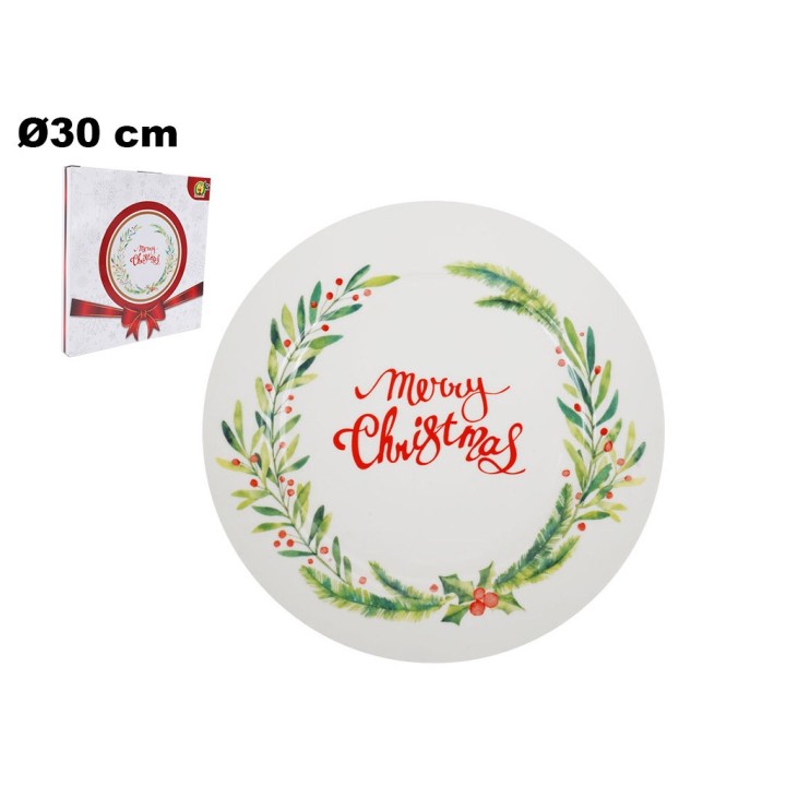 PIATTO DECORATIVO NATALIZIO 30 CM