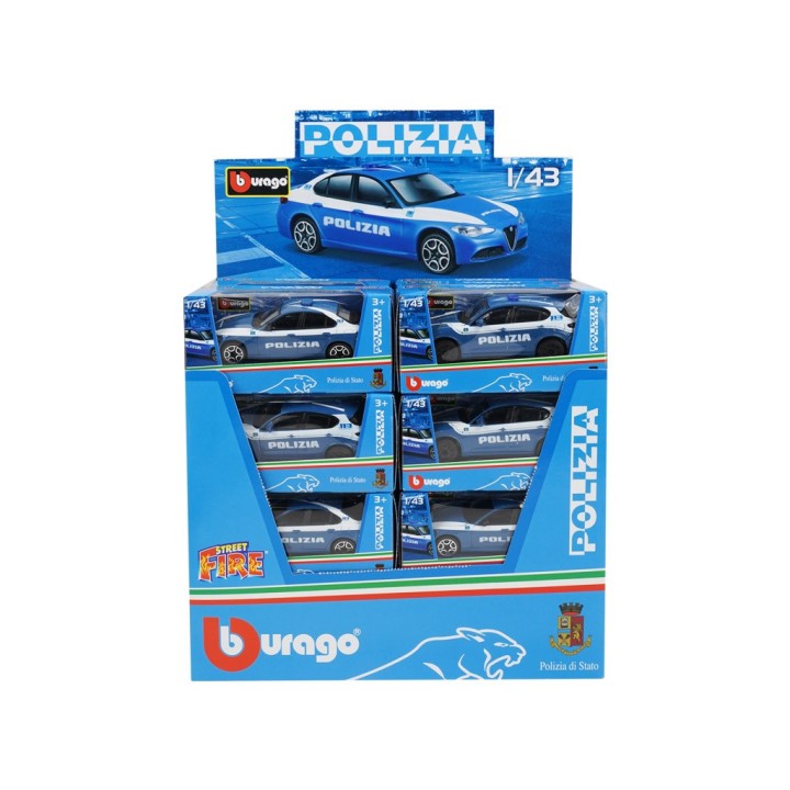 BURAGO ALFAROMEO POLIZIA 1:43 18-01322