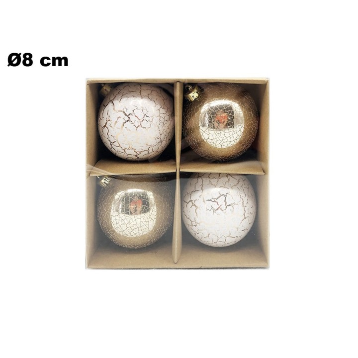 SET 4 PALLINE NATALIZIE