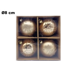 SET 4 PALLINE NATALIZIE