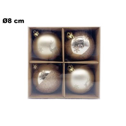SET 4 PALLINE NATALIZIE