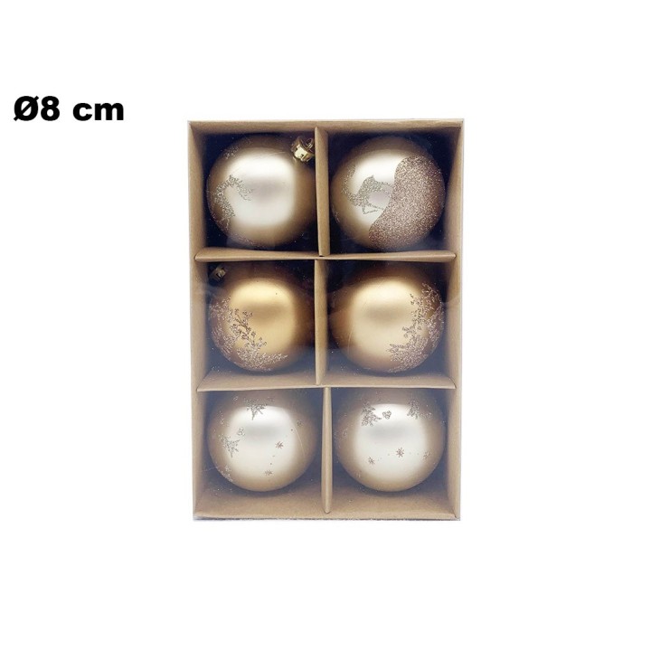 SET 6 PALLINE NATALIZIE