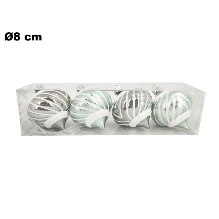 SET 4 PALLINE NATALIZIE