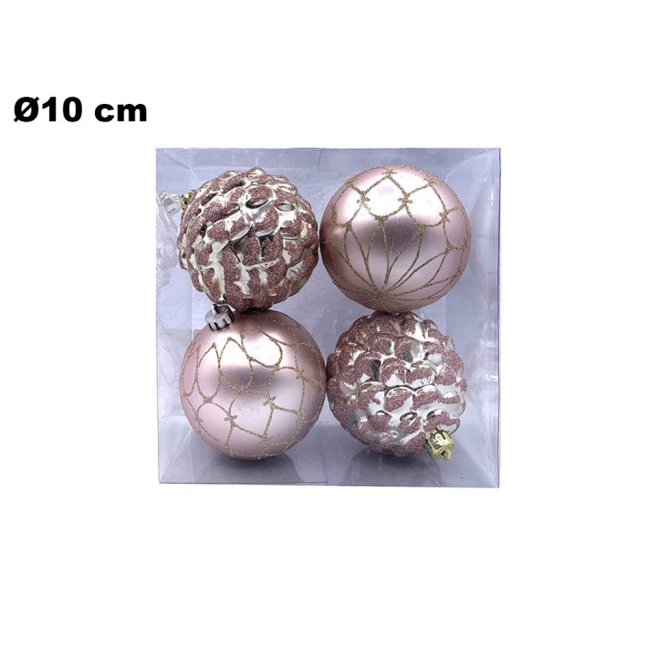 SET 4 PALLINE NATALIZIE