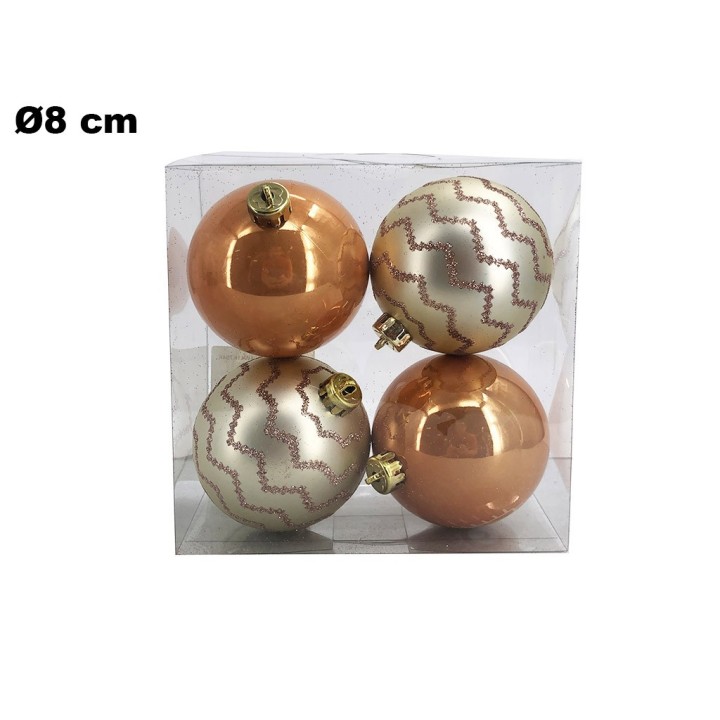 SET 4 PALLINE NATALIZIE