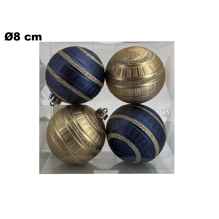 SET 4 PALLINE NATALIZIE