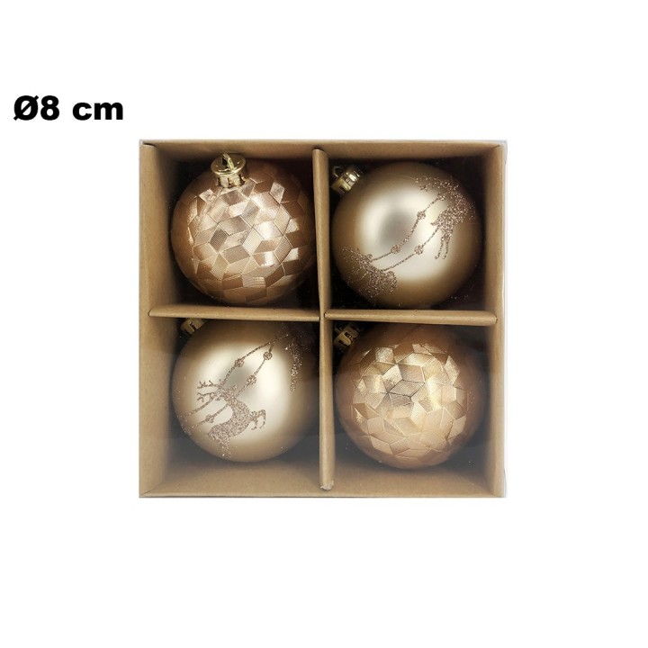 SET 4 PALLINE NATALIZIE