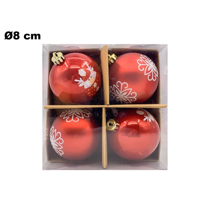 SET 4 PALLINE NATALIZIE