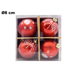 SET 4 PALLINE NATALIZIE